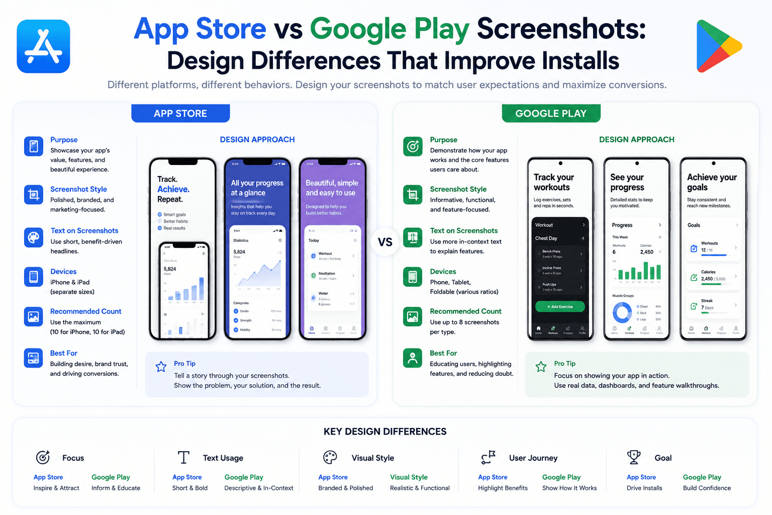 How to A/B Test App Screenshots in App Store Connect and Google Play Console